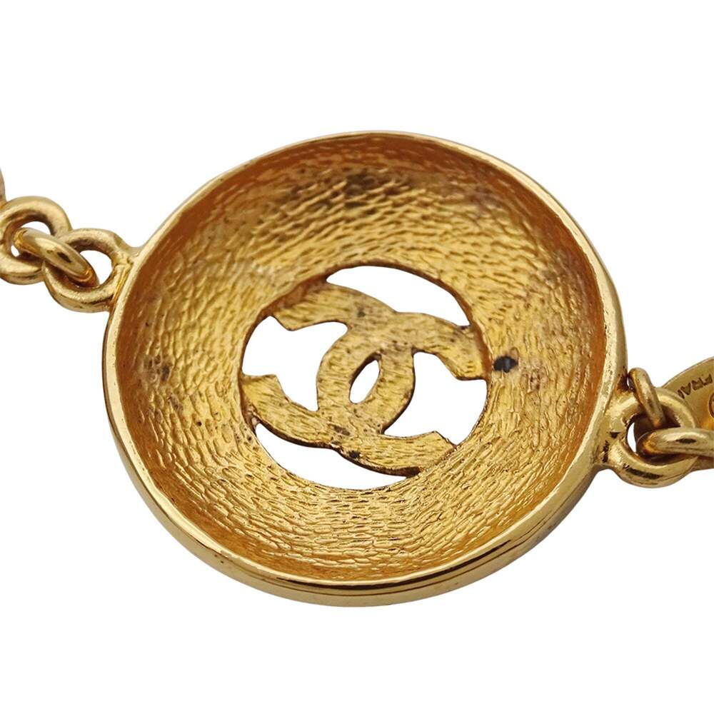 CHANEL Gold Logo Charm Bracelet - Picture 10 of 10